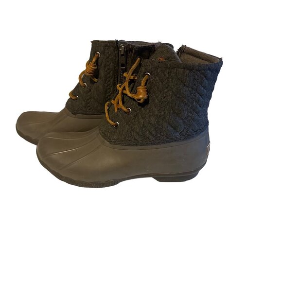 Sperry grey and brown boots size 7 - Picture 1 of 5